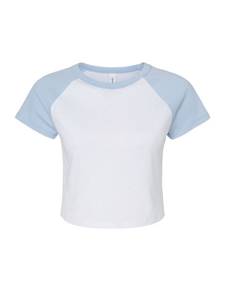BEL-1201-Womens Micro Rib Raglan Baby Tee 2